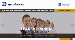 Desktop Screenshot of expertmemoire.com