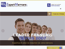 Tablet Screenshot of expertmemoire.com